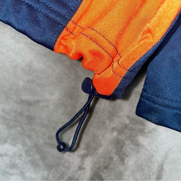 Boombah Full Zip Up Sweater Adjustable Cinch Waist Blue & Orange Active Size XL - Picture 5 of 10